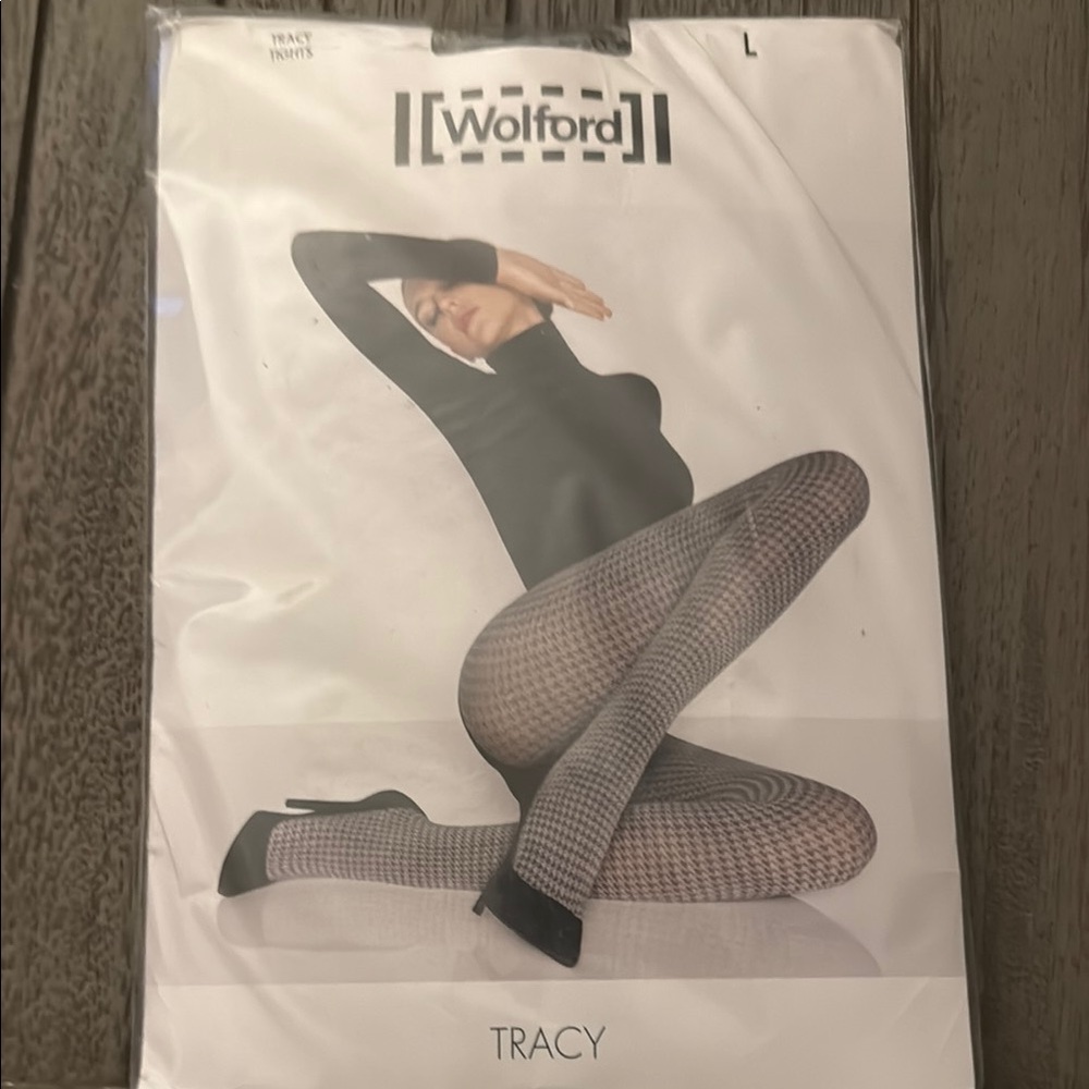 Wolford Tracy Tights in Black and Gray
